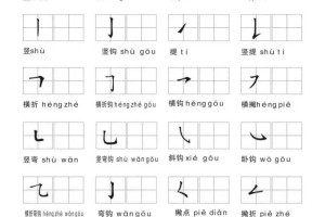 汉字基础笔画练习纸，可打印练习